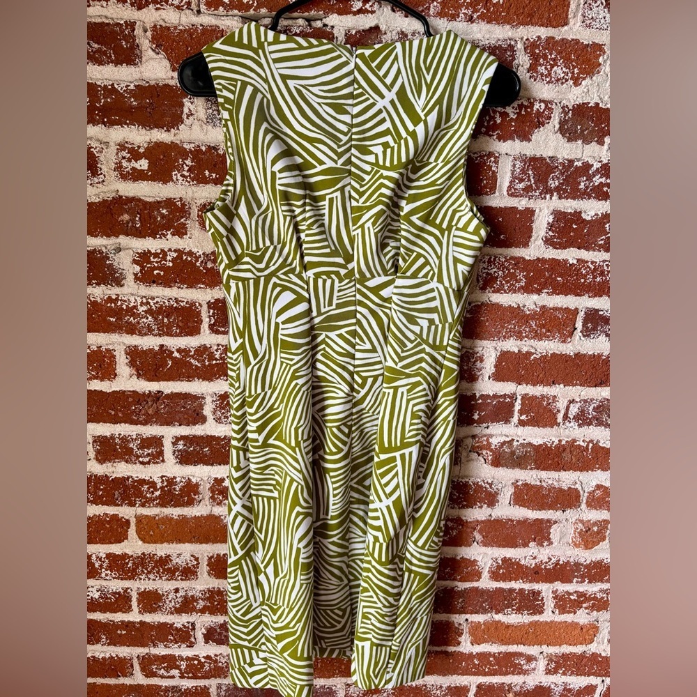y2k Perceptions green & white cocktail dress - Picture 4 of 5